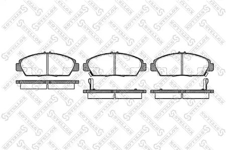 Комплект тормозных колодок дискового тормоза STELLOX 417 002B-SX